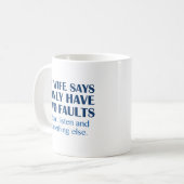 Ich habe zwei Fehler Kaffeetasse (Vorderseite Links)
