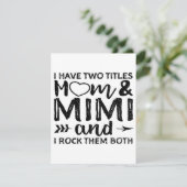 Ich habe zwei Mamas und Mimi|Papa und Mama Einladung (Stehend Vorderseite)