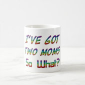 Ich habe zwei Mammen, so was? Zitat-Typografie Kaffeetasse (Mittel)