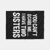 Ich habe zwei Schwestern. Fleecedecke (Vorderseite (Horizontal))