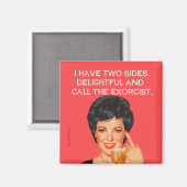 Ich habe zwei Seiten.... Magnet (Vorderseite/Rückseite)