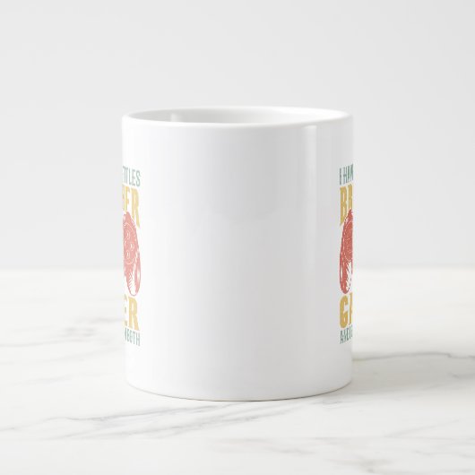 Ich habe zwei Titel Bruder und Gamer, Funny Gamer Jumbo-Tasse (Vorderseite)