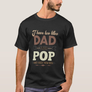 Ich habe zwei Titel Dad und Pop Vintage zum Vatert T-Shirt