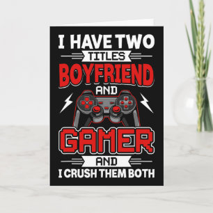 Ich habe zwei Titel Freund und Gamer Videospieler Karte