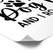 Ich habe zwei Titel Krankenschwester und Hund Mama Poster (Ecke)