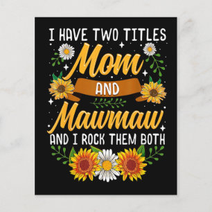 Ich habe zwei Titel-Mama-Geschenk, Muttertagsgesch Flyer