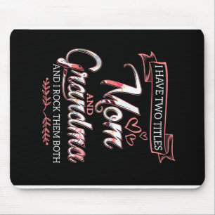 Ich habe zwei Titel Mama, Muttertagsgeschenk, Lieb Mousepad