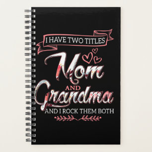 Ich habe zwei Titel Mama, Muttertagsgeschenk, Lieb Planer