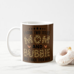 Ich habe zwei Titel Mama und Bubbie Vintag Leopard Kaffeetasse