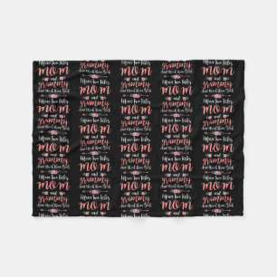 Ich habe zwei Titel Mama und graue, lustige Mütte Fleecedecke