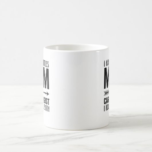 Ich habe zwei Titel Mama und Kardiologe, die ich r Kaffeetasse (Mittel)