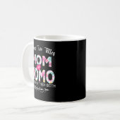 Ich habe zwei Titel Mama und Momo Blume Geschenke Kaffeetasse (Vorderseite Links)