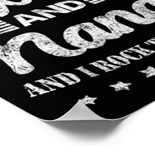 Ich habe zwei Titel Mama und Nana und ich rockte s Poster (Ecke)