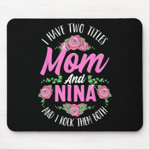 Ich habe zwei Titel Mama und Nina Niedlichen Mütte Mousepad