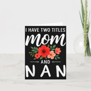 Ich habe zwei Titel Mama und Oma Muttertag Oma Karte