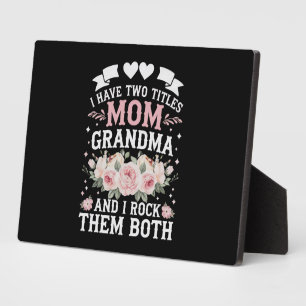 Ich habe zwei Titel Mama und Oma Niedlich Mütter T Fotoplatte