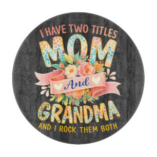 Ich habe zwei Titel Mama und Oma Schneidebrett