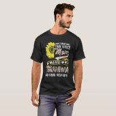 Ich habe zwei Titel Mama und Oma Sonnenblume Mutte T-Shirt (Vorne ganz)