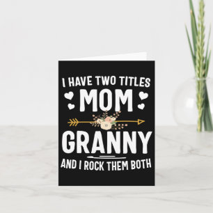 Ich habe zwei Titel Mama und Shirt Mütter Tag. Karte