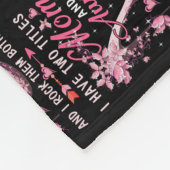 Ich habe zwei Titel Mama und Tante Niedliche Schme Fleecedecke (Ecke)