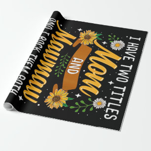 Ich habe zwei Titel Mommy Geschenk, Muttertagsgesc Geschenkpapier