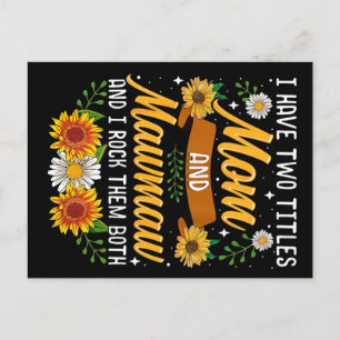 Ich habe zwei Titel Mommy Geschenk, Muttertagsgesc Postkarte