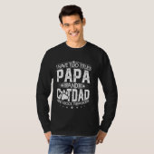 Ich habe zwei Titel Papa und Cat Vater Väter Day F T-Shirt (Vorne ganz)