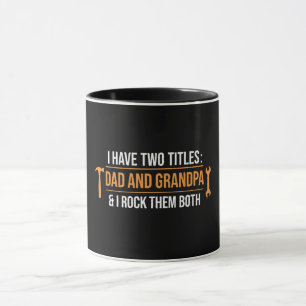 Ich habe zwei Titel Papa und Opa Heimwerker-Vater Tasse