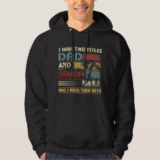 Ich habe zwei Titel Papa und Opa veteran feiertag Hoodie