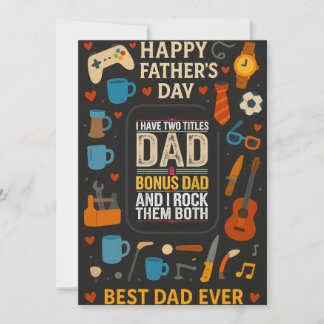 Ich habe zwei Titel Vater ich Rock sie beide Vater Einladung