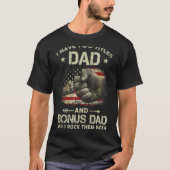 Ich habe zwei Titel Vater und Bonus Vater Männer U T-Shirt (Vorderseite)