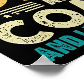 Ich habe zwei Titel Vater und Coach Funny Vatertag Poster (Ecke)