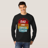 Ich habe zwei Titel Vater und Computertechniker T-Shirt (Vorne ganz)