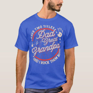 Ich habe zwei Titel Vater und große Opa Männer Vin T-Shirt
