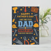 Ich habe zwei Titel Vater & Vater im Jura ich Rock Einladung (Stehend Vorderseite)