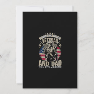 Ich habe zwei Titel Veteran und Papa und ich geste Einladung