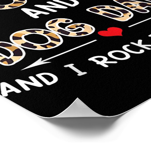 Ich habe zwei Titel Ziege und Hund Vater Leopard f Poster (Ecke)