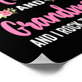 Ich habe zwei Titeln Mama Oma und ich rock sie Poster (Ecke)