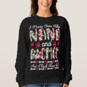 Ich habe zwei Titeln Nana und Hund Mama ich Rock i Sweatshirt (Vorderseite)