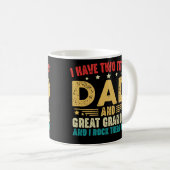 Ich habe zwei Titeln Vater und große Großmutter Fu Kaffeetasse (VorderseiteRechts)