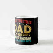 Ich habe zwei Titeln Vater und große Großmutter Fu Kaffeetasse (Vorderseite Links)