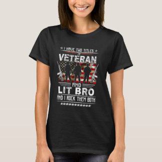 Ich habe zwei Titeln Veteran und stolze kleine Brü T-Shirt