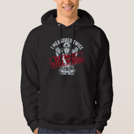 Ich habe zweimal gemessen, einmal geschnitten, tro hoodie