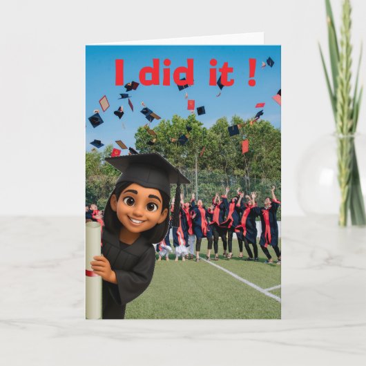 ICH HABS GESCHAFFT ! KARTE (Vorderseite)