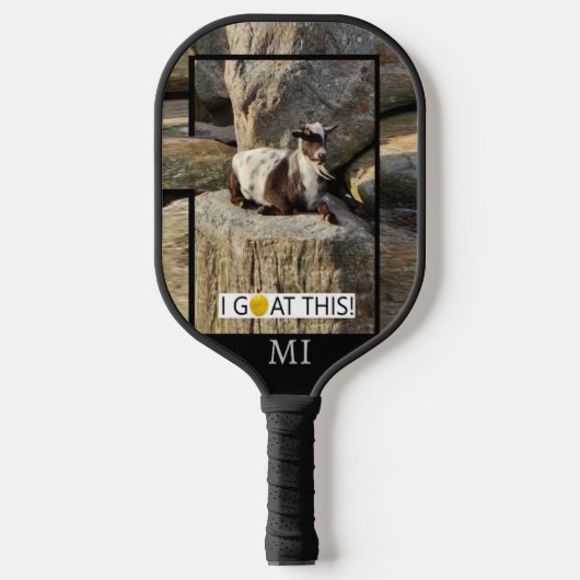"Ich hab's geschafft! Michigan" Pickleball Schläger (Vorderseite)