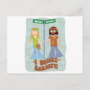 Ich Haight Ashbury Postkarte