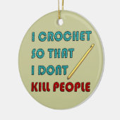 Ich häkele, keramik ornament (Links)