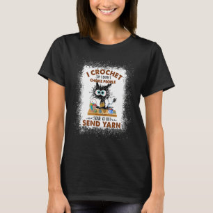 Ich häkle, damit ich Leute nicht würge Katze T-Shirt