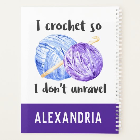 Ich häkle, damit ich nicht personalisiert zitiere planer (Rückseite)