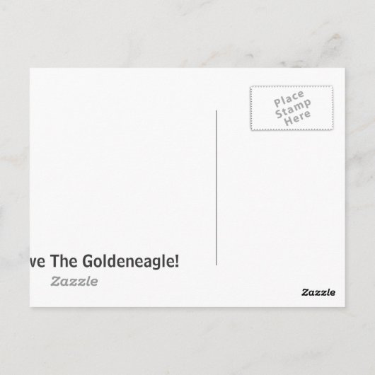 Ich half, den Goldene Adler des alten Orchard Beac Postkarte (Rückseite)